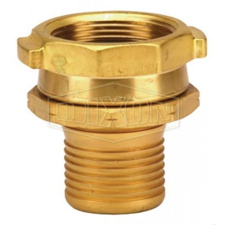 Dixon 520-H Internally Expanded Permanent Coupling, 1-1/2 in Nominal, Female NPSH, Forged Brass, Domestic H5231-A-BU